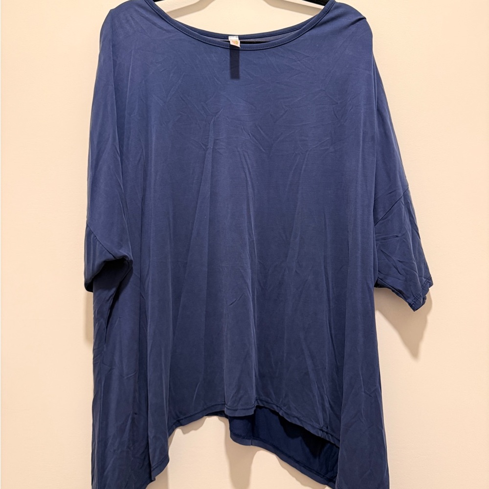 Casual Navy Blue Women's Tunic